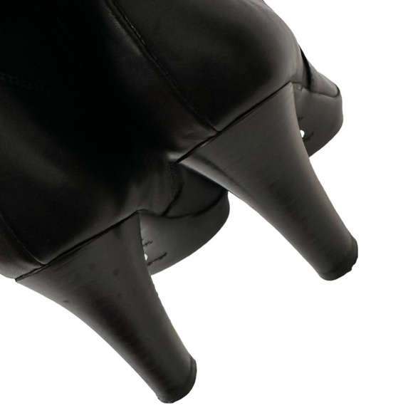 Aquatalia Black Leather Ankle Booties - Picture 8 of 10